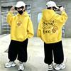 Autumn/Winter Cartoon Funny Bee Flower Children's Hooded Sweatshirt for Boys/Girls Fashionable Casual Pullover Sweater