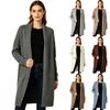 Γυναικείο Πλεκτό Καρτιγκάν Μακρύ Oversized Παλτό για Casual Καθημερινή Χρήση