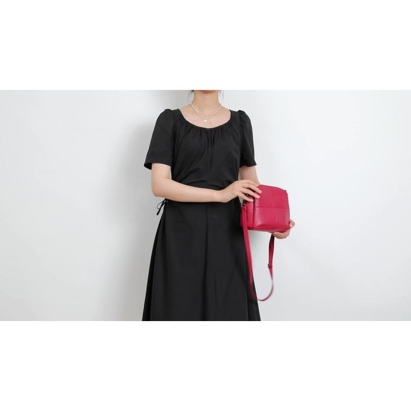 Mini geantă simplă de culoare solidă, geantă din piele PU, geantă de umăr versatilă la modă clasică (9,05"x4,72"x6,69")