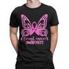 Men's T-Shirts Breast Cancer Awareness Pink Vintage Cotton Tee Shirt Short Sleeve  T Shirts Round Neck Tops Printed