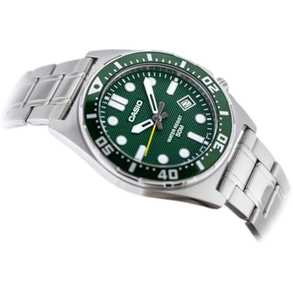 Casio Watch: Silver MTD-135D-3AVDF