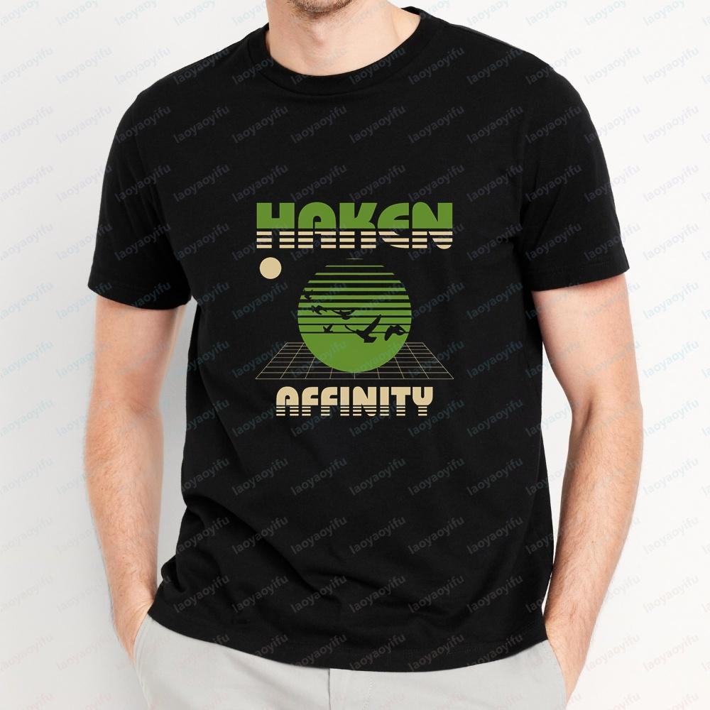 New Style Tops And TShirts Haken Band Summer Fashionable ShortSleeved Unisexs And Unisexs Shirts Comfortable TShirts