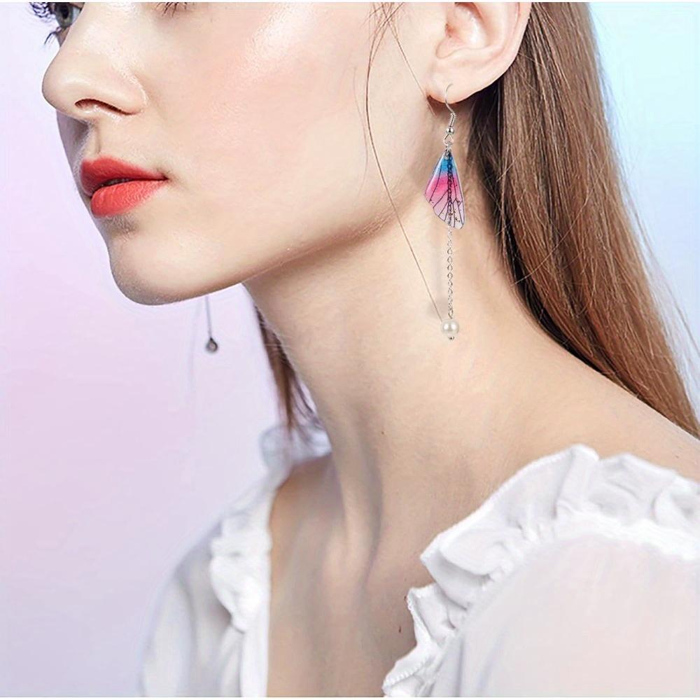 20/40/60pcs Butterfly Wing Pendant Dragonfly Insect Resin Pendant, Used for DIY Earrings, Bracelets, Jewelry Making