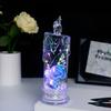 1Pc/2Pcs Eternal Flower Flameless Candles LED Flickering Pillar Candles Valentine's Day Night Light for Wedding Home Decor