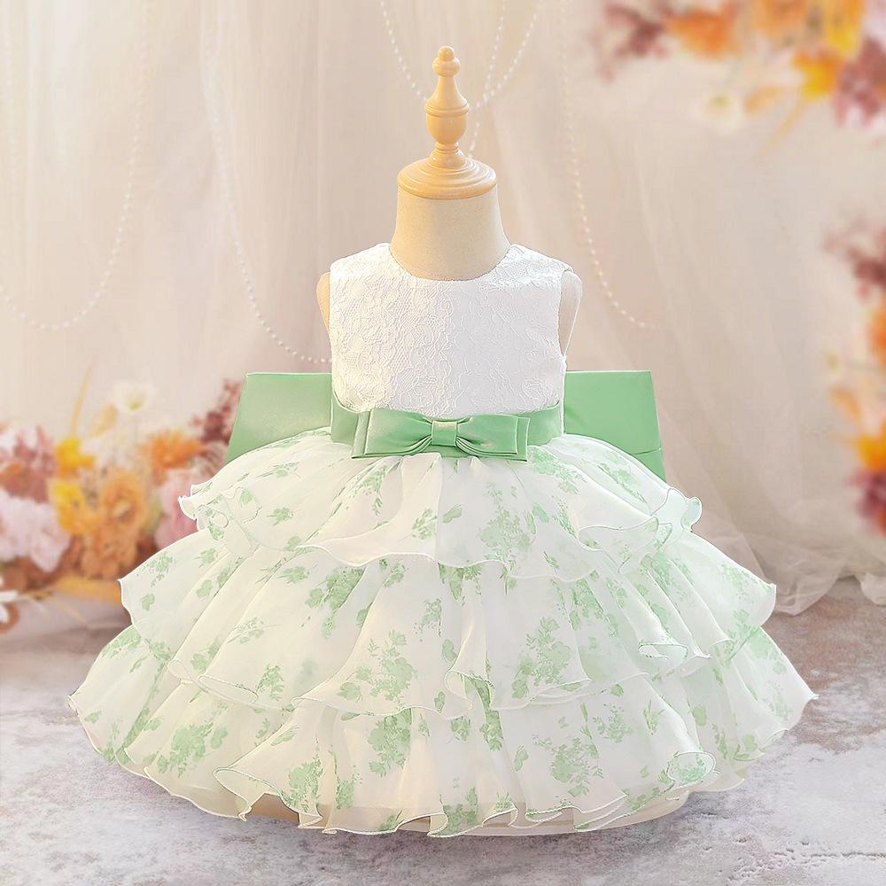 

0-3Y Christmas Dress Newborn Baptism Wedding Dress for Baby Girl First Birthday Party Wear Toddler Girl Christening Gown Clothes AL3085XZ 90 білий