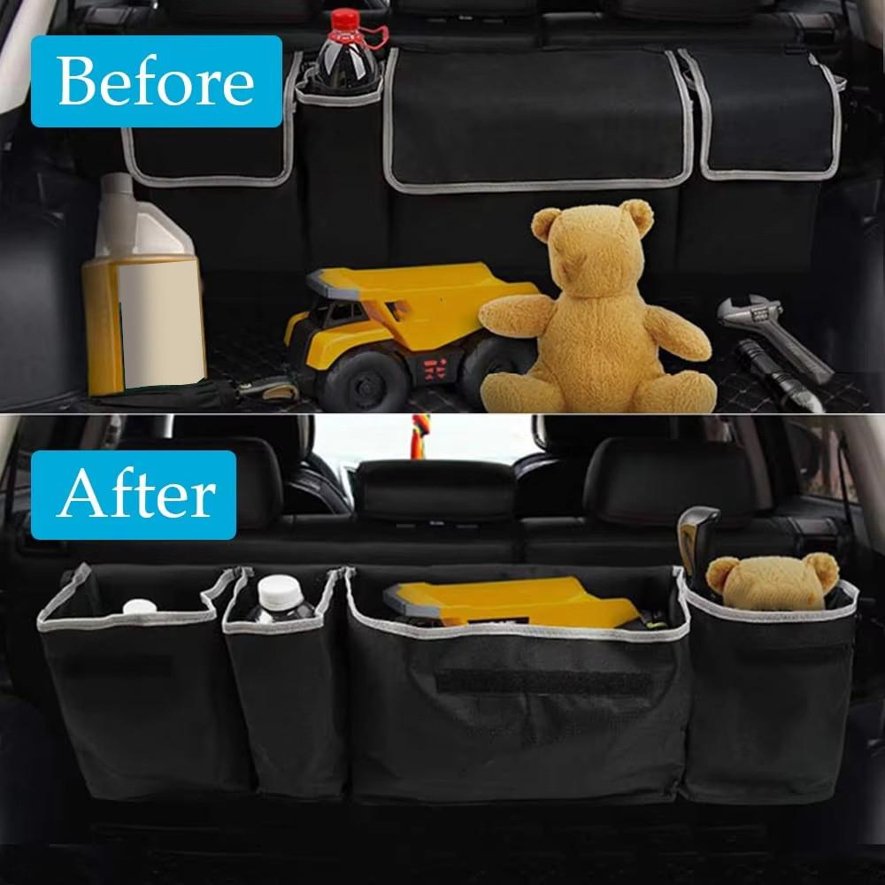 For Versatile Oxford Cloth Car Trunk Storage Bag Rear Seat Back Hanging Vehicle Organizer Box for Automobile Interior