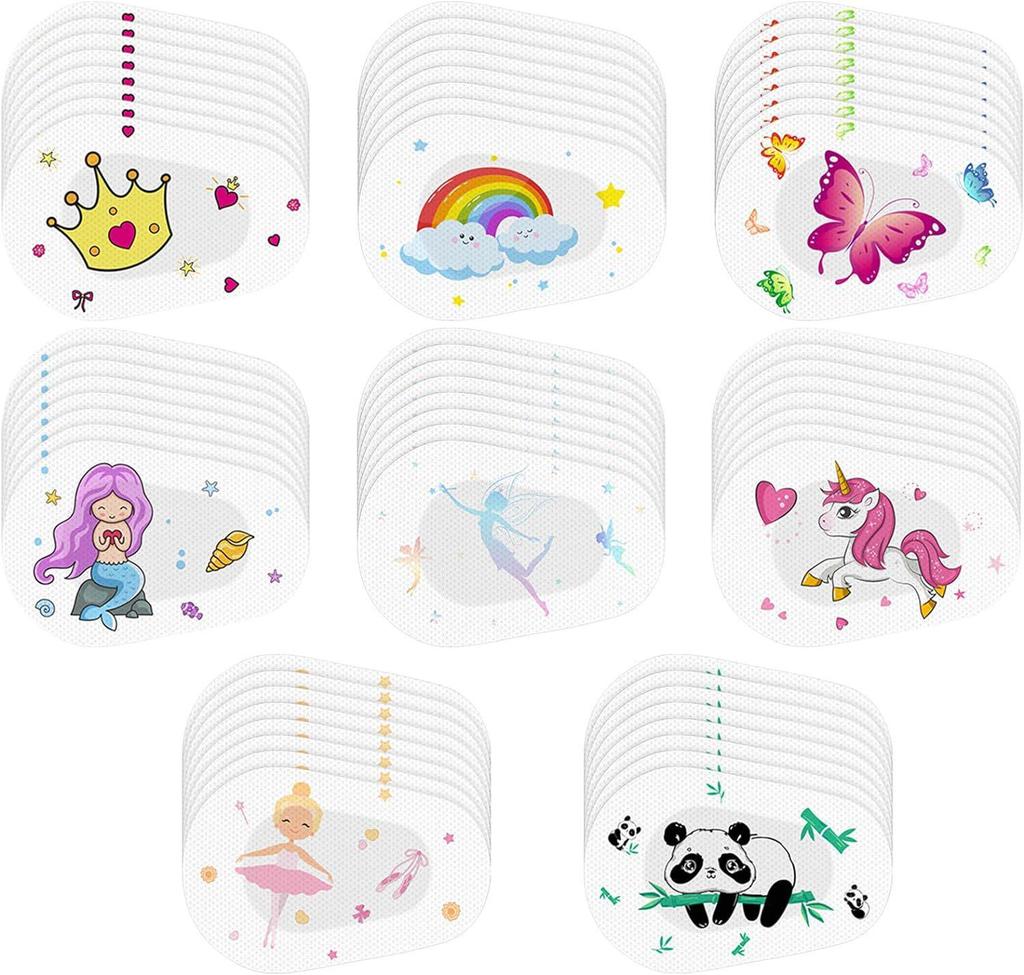 Children's Full Coverage Amblyopia Eye Patch for Strabismus Correction and One-Eyed Occlusion Training