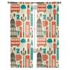 Símbolos y Lugares Emblemáticos de Londres Lujosas Cortinas Traslúcidas de Gasa para Decoración de Salón Dormitorio Visillos de Ventana Cortina de Tul