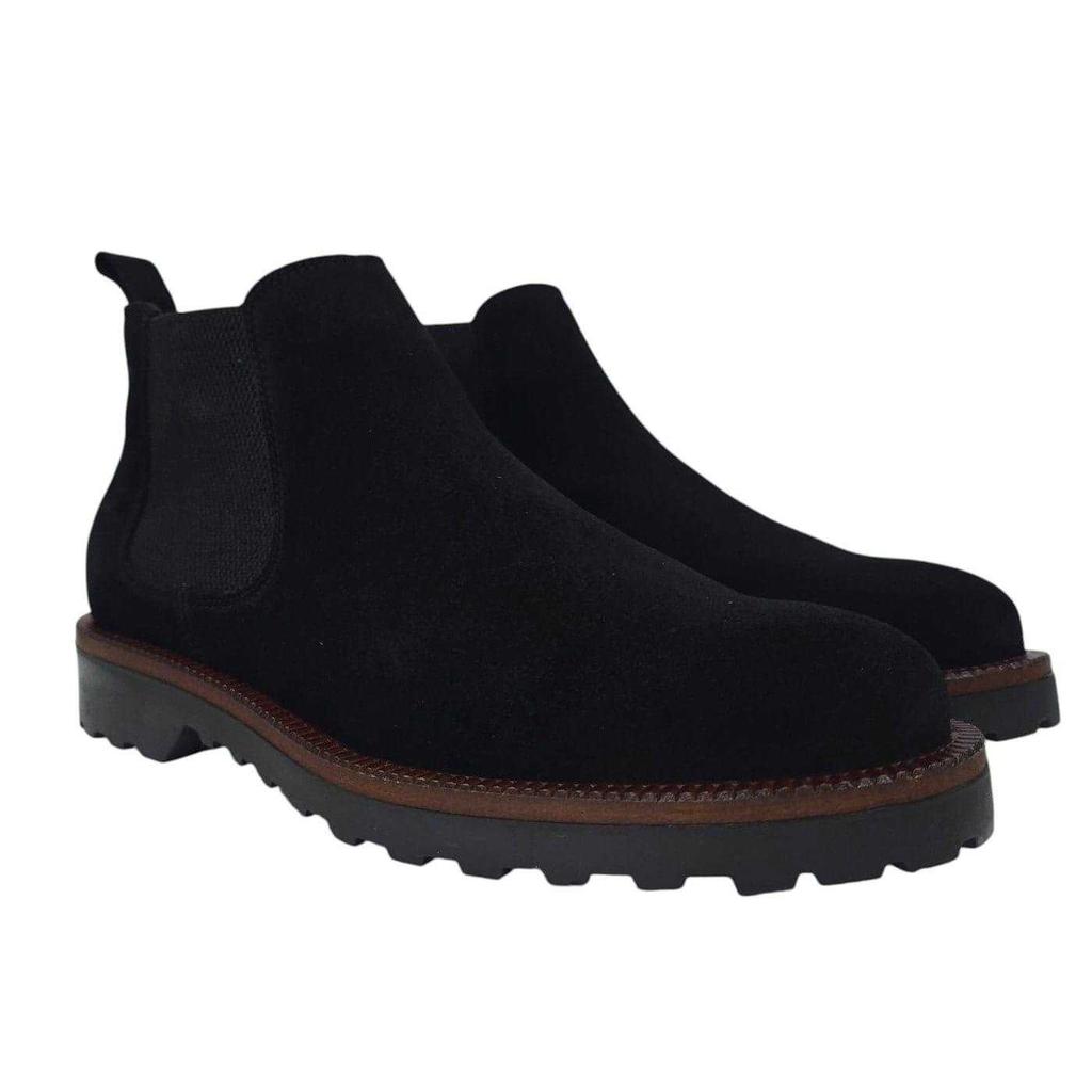 Nicholas Deakins Mens Republic Suede Flat Chelsea Boots