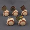 4Pcs Furniture Crib Swivel Casters Cabinet Wheels With Brake Nylon Furniture Support Leg For Chairs Baby Bed Trolley