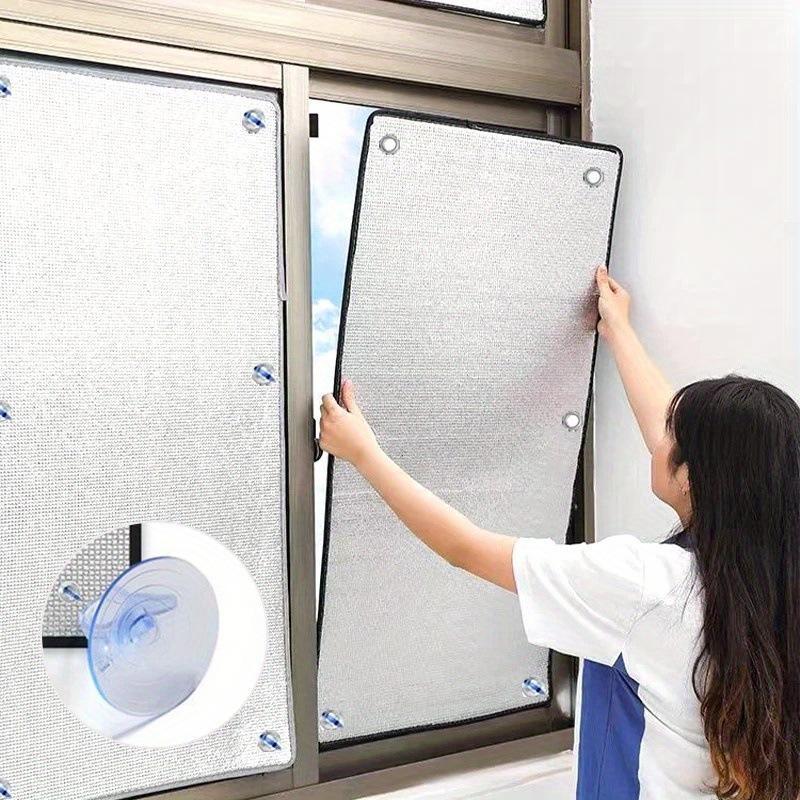 Aluminiumfolie Fensterisolierfolie Abnehmbar Anti-UV Sonnenschutz Hitzeschutz für Mietwohnung Schlafsaal Verwendung