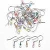 10pcs 50pcs 100pcs Stainless Steel Earrings Colorful Beads Hook Earwire Hooks for DIY Jewelry Making Dangle Components Wholesale