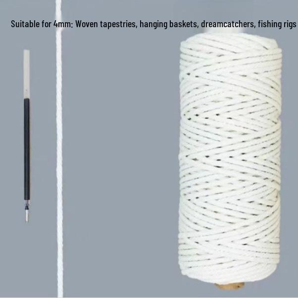 Cotton Craft Rope for DIY Weaving and Decoration
