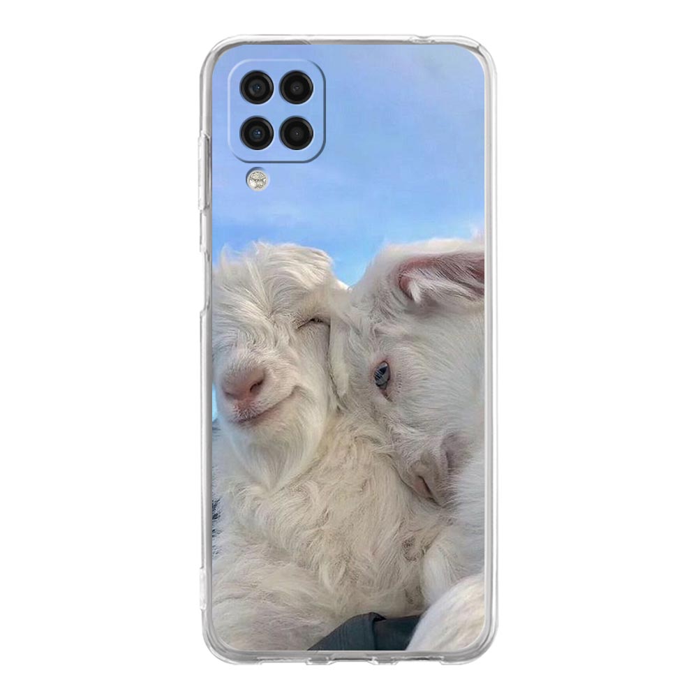 Phone Case For Samsung Galaxy A13 A33 A35 A55 A73 A53 A23 A51 A71 A21S A72 A31 A41 A05s A03S A15 A25 5G Cover Cartoon Cute Goat
