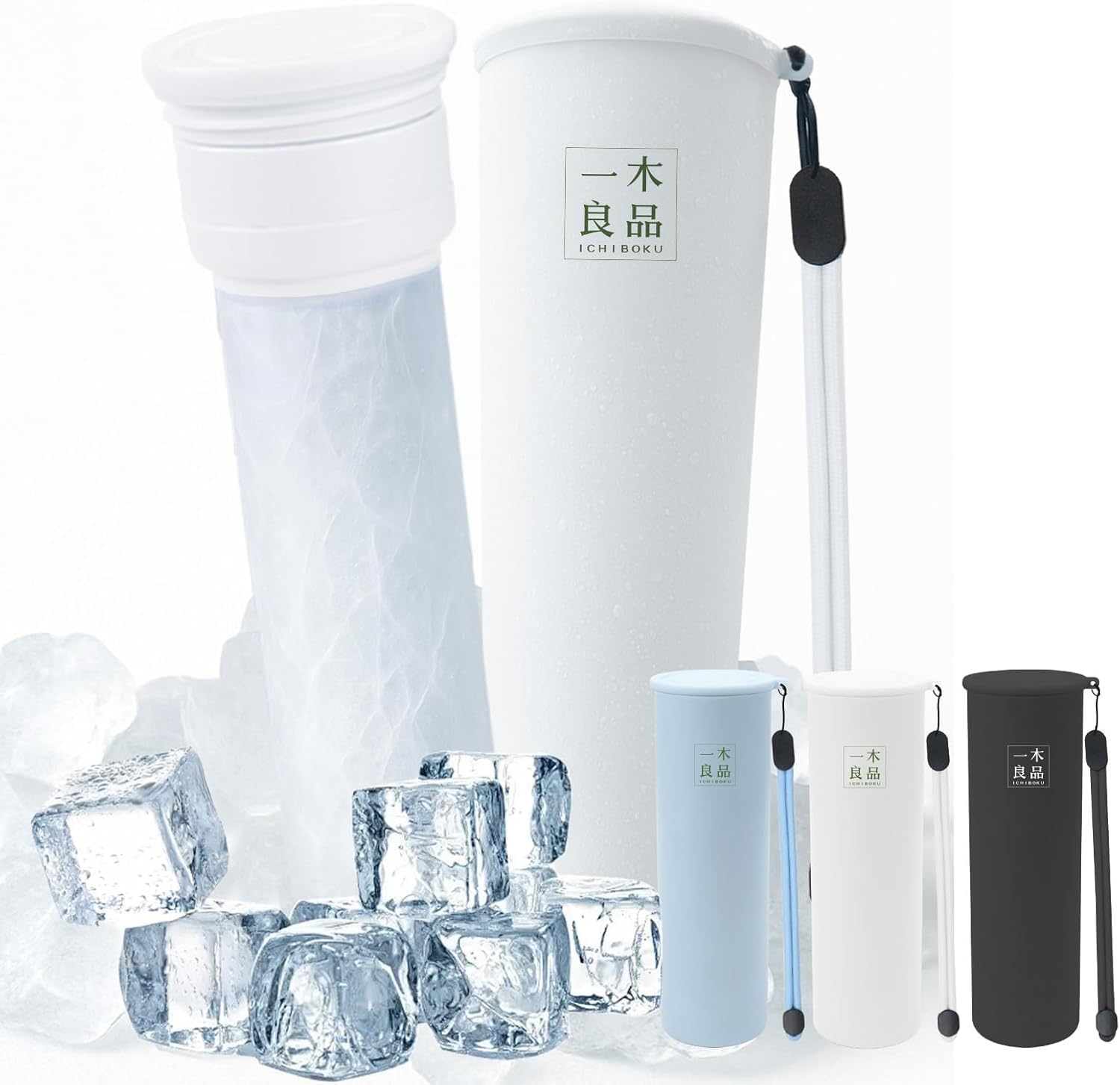 

2025 Latest Heat Relief Stainless Steel Bottle Ice Reusable Ice Portable Ice Cool Cool Vacuum Lasts for Approximately 20 Neck Ice Pack for Kids and