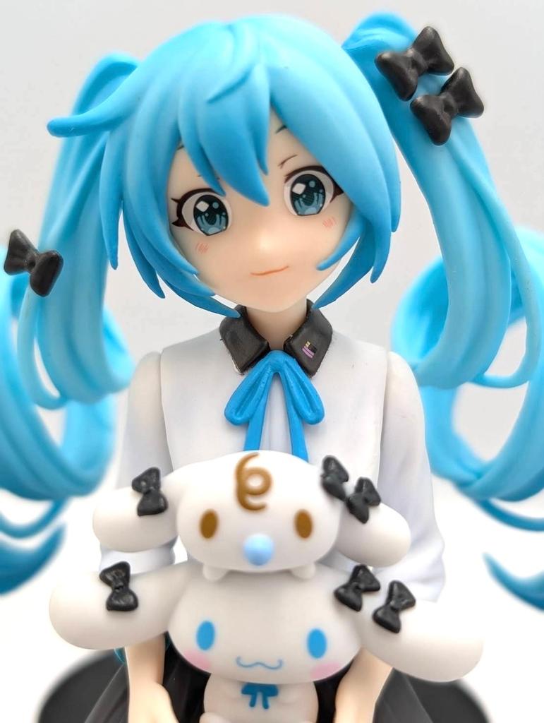 14Cm Anime Hatsune Miku Big Eared Dog Sitting Position Pvc Models Action Figure Decorations Toy Gift