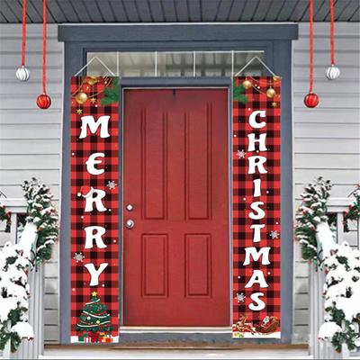 70.8 X 11.8" Couplets For Xmas Decor Hanging Home Yard Door Wall MERRY CHRISTMAS