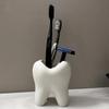 Multi-functional Tooth-Shaped Pen Holder Creative Toothbrush Rack  Home