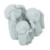 Monk Buddha Statue Chinese Green Sandstone Cute Buddha Figurine 3 Little Monks Ornament for Fish   Aquarium Home Garden Decoration