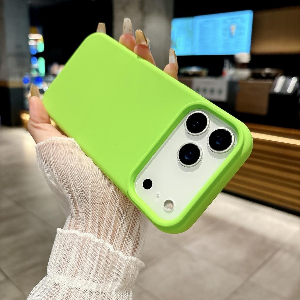 Official Liquid Silicone Fluorescence Candy Color Phone Case For iPhone 17 Air Pro Max Original Colorful Shockproof Bumper Cover