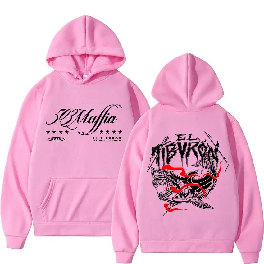 Rapper RVFV ELTIBVRON 503 Mafia Tour 2026 Album Hoody Men's Fashion 2026 Autumn Pure Cotton Printed Hoodie