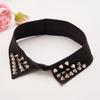 Metal Studded False Collar for Women Girl Detachable Collar Lapel Blouse Top Clothing Accessory Casual Decorative Collar