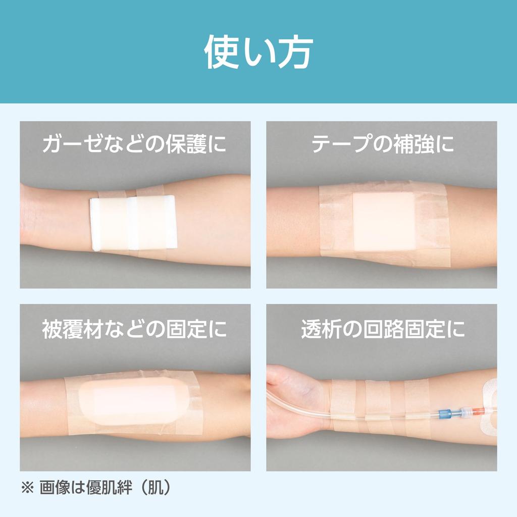 Nitoms Yuhadaban EasyCut White 12mm X 7m 24 Rolls (Product Number MM3261) - Gentle On the Skin, Rash-Resistant Surgical Tape for Medical Use