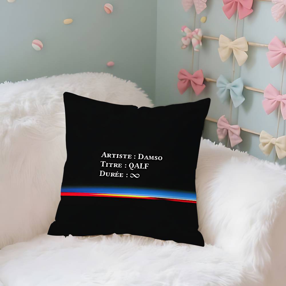 Damso The Life Vie Case Plush Fabric Soft Pillowcase Double Sided Print Cushion Cover Household Gifts