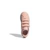 adidas VL COURT 2.0 Synthetic Leather Abrasion Resistant Low Top Skateboard Shoes Pink Kids' GZ7664