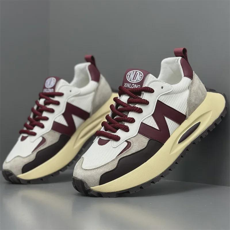 2024 Ultra-Light Shock-Absorbing Men's Running Shoes - Lightweight Campus Style Forrest Gump Para Sneakers