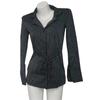 Sexy abstinence secretary lingerie professional striped shirt women's long black pure desire OL free suit