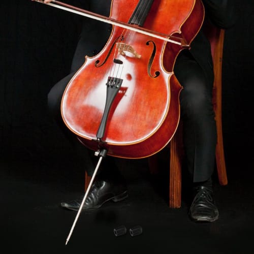 Alasum Cello Endpin Stoppers, Set of 2, Non-Slip Rubber Endpin Stability, Black