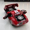 Simulation 1/32 Ford Shelby Cobra Sports Car Model Sound and Light Pull-Back Toy Vehicle Boy Ornament Collection Miniature Voiture