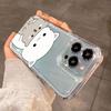Phone Case For Samsung Galaxy A55 A54 A53 A56 A35 A33 A15 S25 S24 Ultra S23 S21 FE S22 Plus Cute Animal Cat Soft Silicone Cover