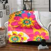 1pc Flower Pattern Blanket Warm, Cozy, And Soft, Suitable for Sofas, Beds, Cars, And Office Use.Perfect for Camping And Travel, Making It a Great Gift