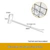 Black & White Boat-Shaped Mesh Panel Jewelry Shelf Hook
