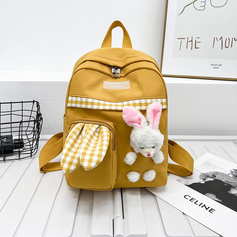 Cute Cartoon Rabbit Large Capacity Children's Backpack For Kindergarten And Outdoor Adventures