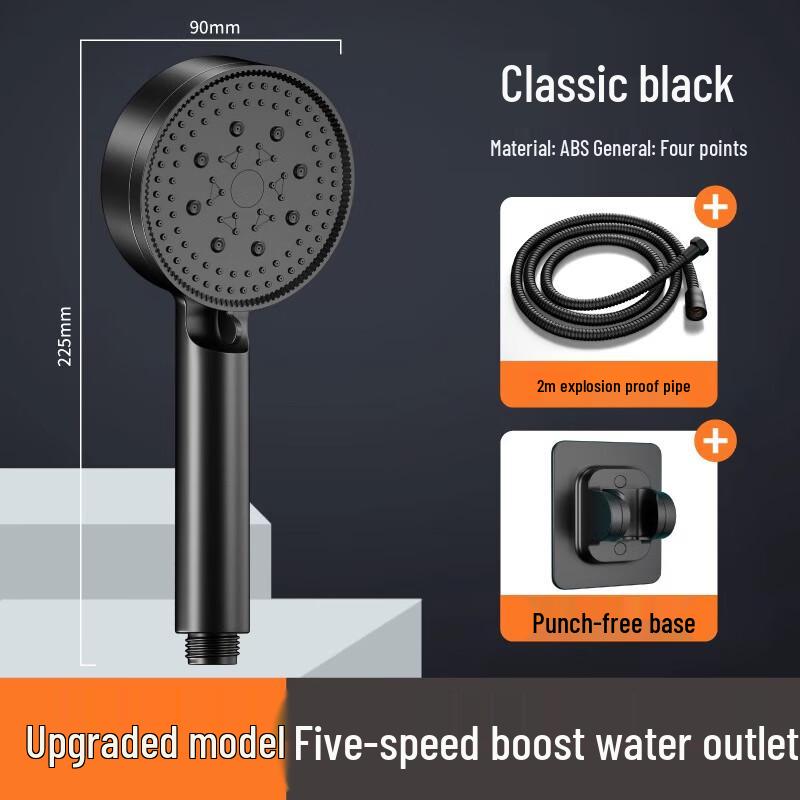 ZISIZ High-Pressure Self-Cleaning Shower Head