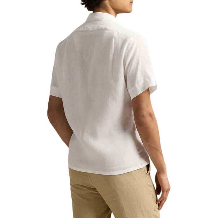 Polo Ralph Lauren Solid Loose Fit Short Sleeve Shirt Men shirts White 710966421-007
