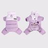 Four Legs Design Dog Jumpsuit Padded Cotton Puppy Down Jacket Warm Dog Clothes  Winter Season