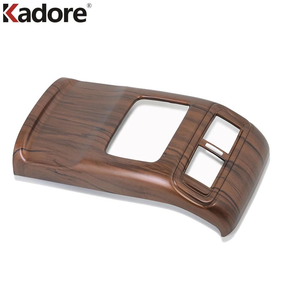 For Honda CR-V CRV 2017-  Carbon Fiber Car Armrest Box Rear Air Condition Vent Outlet Cover Trim Interior Accessories