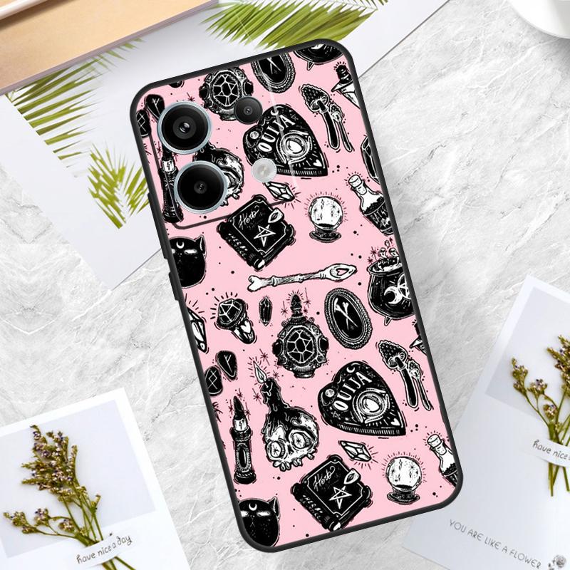Witchcraft Occult Pentagram Case For Redmi Note 13 Pro Plus 12 11 10 9 Pro 9S 10S 11S 12S 10A 9C 10C 12C 13C Back Cover