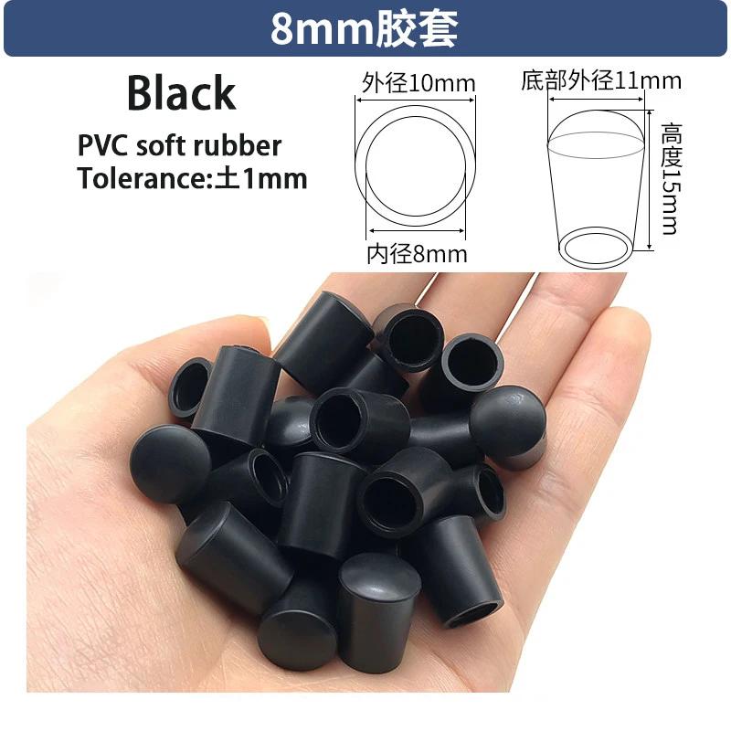 Tampão de Tubo de Borracha Macia de PVC Fio de Ferro Fio de Aço Plástico Fita Protetora Cabide Tubo Anti-Colisão Manga de Tubo Manga Redonda de Borracha