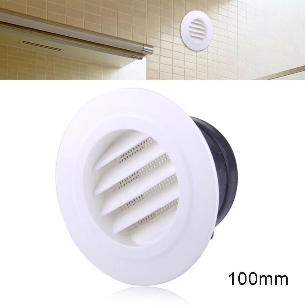 Plastic Round Air Exhaust Vent Grille Cover Wall Ventilation Inlet Outlet Eco friendly ABS Plastic Construction