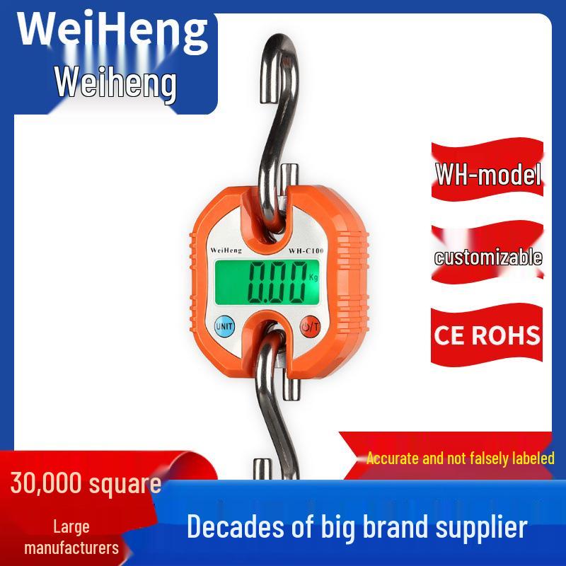 

WeiHeng WH-C100 Electronic Force Gauge Fitness Scale, 150 kg Capacity чёрный
