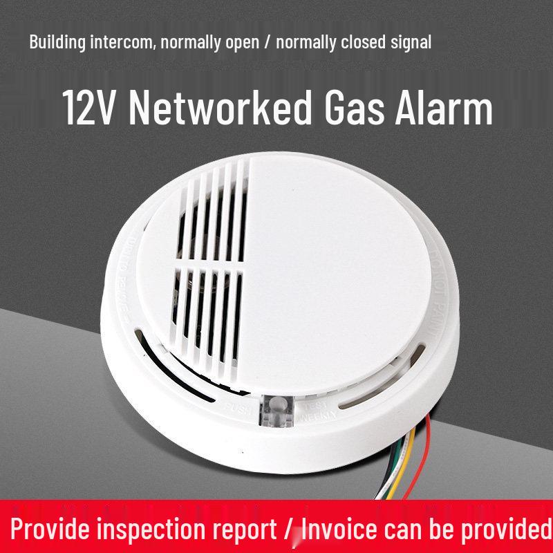 Ceiling-Mounted SG-2008 Natural Gas Leak Detector, 12V Wired Combustible Gas Alarm