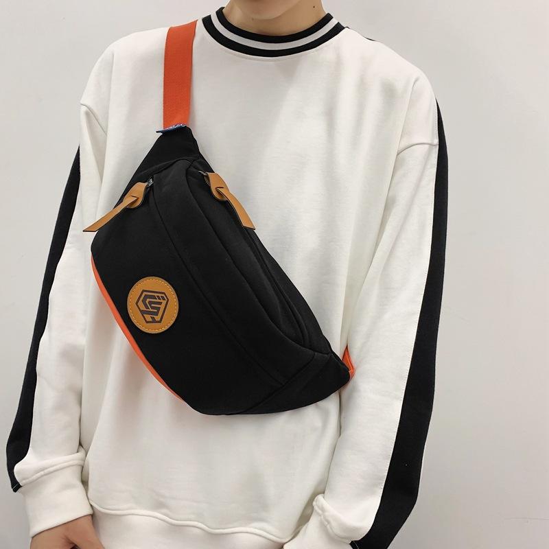 Crossbody bag women's breast bag large-capacity sports fanny pack ultra-light, simple and versatile fashion trendy shoulder bag men