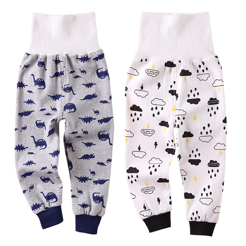 

CooElc Baby Pajama Pants with Belly Boys and and Loungewear Prevents Colds While Long Sizes 90 Warmer, Girls, Spring, Autumn, Winter, Kids Bottoms,