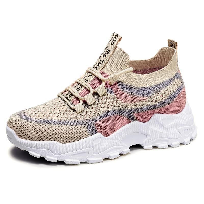 Women's Fashion Spring Casual Shoes Lightweight Women's Shoes, Fly-Weave Breathable Mesh Shoes