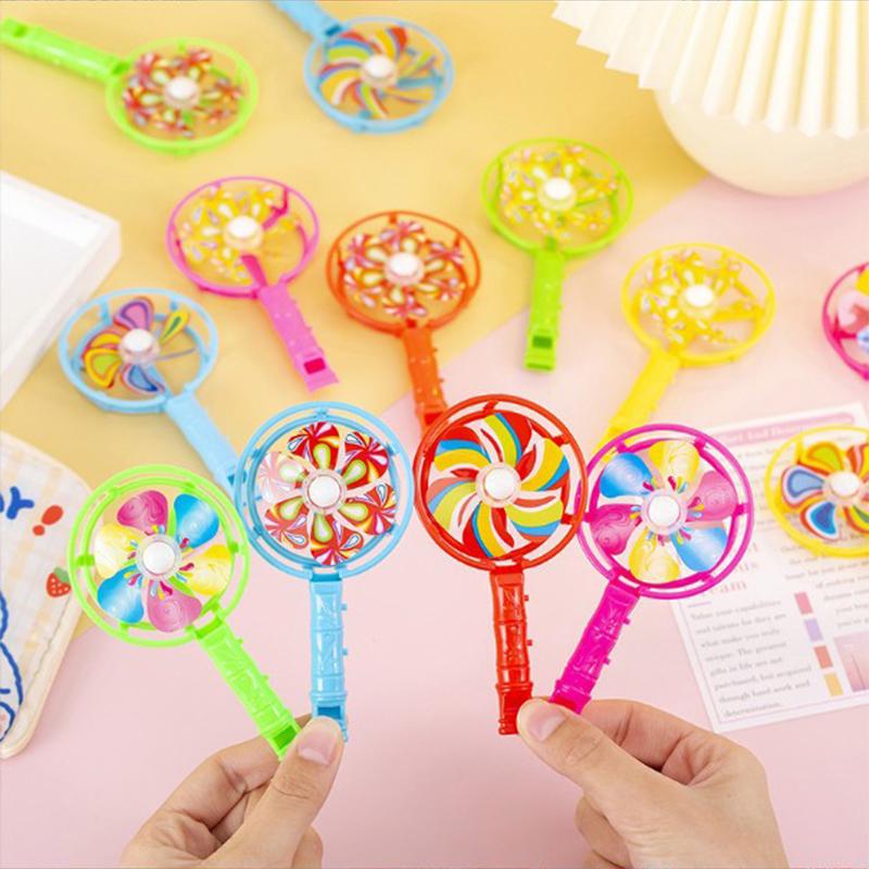 Mini Portable Fan Plastic Cartoon Summer Handheld Whistle Children Toys Multiple Styles Outdoor Activity Team Souvenirs Gift TMZ